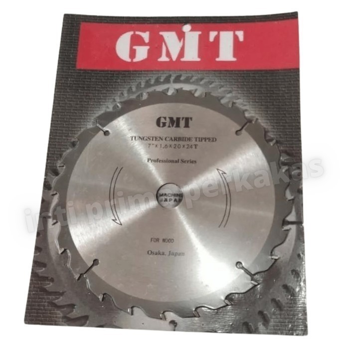 MATA GERGAJI POTONG KAYU GMT 7" 24 T / MATA CIRCULAR SAW GMT 7 INCH