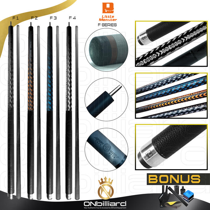 Little Monster F Series Carbon Cue Stick Play Stik Billiard Biliar