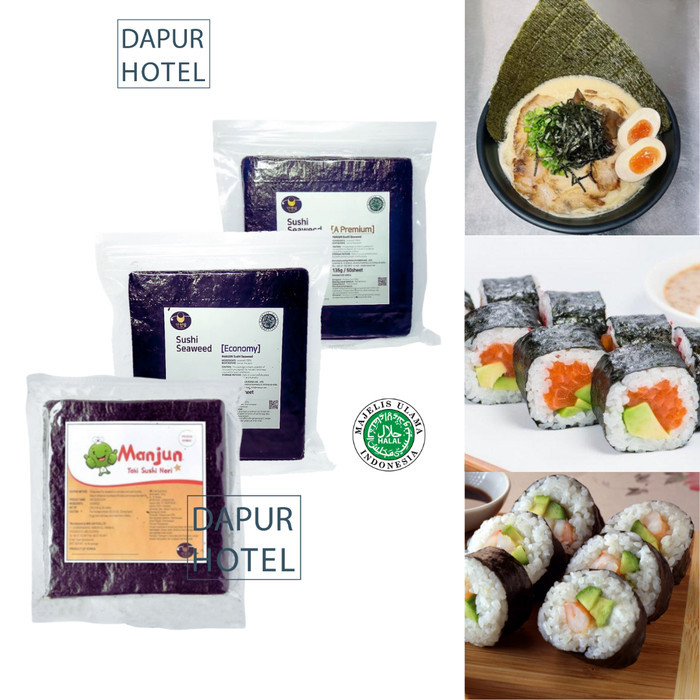 

NORI SUSHI MANJUN 50 LEMBAR RUMPUT LAUT YAKINORI KIMBAB SUSHI HALAL