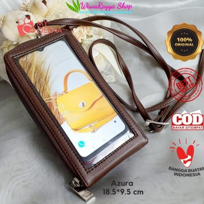 Tas Dompet Wanita Azura Original My Qeena HP dan Uang Selempang Terlaris