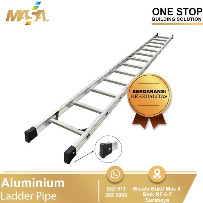 ALUMINIUM LADDER PIPE TANGGA LIPAT SCAFFOLDING STEGER MURAH