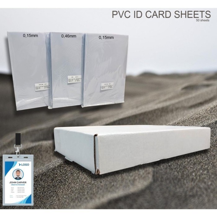 

PVC ID CARD Instant 50 Sheets Tebal 0,76 mm Inkjet A4 Amanda