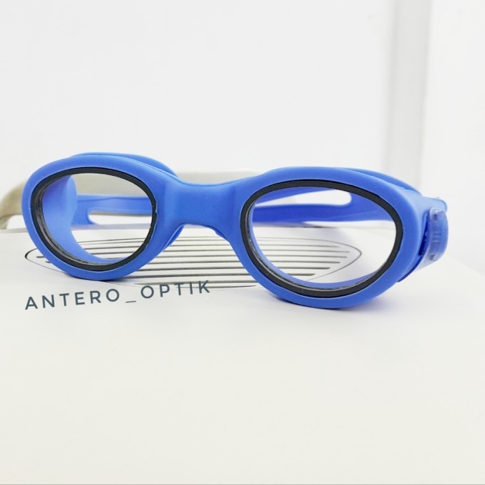 TERLARIS kacamata renang minus cylinder custom biru abu