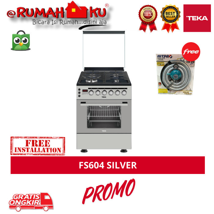 Freestanding Cooker Teka FS 604 Silver - Kompor Gas Dengan Oven