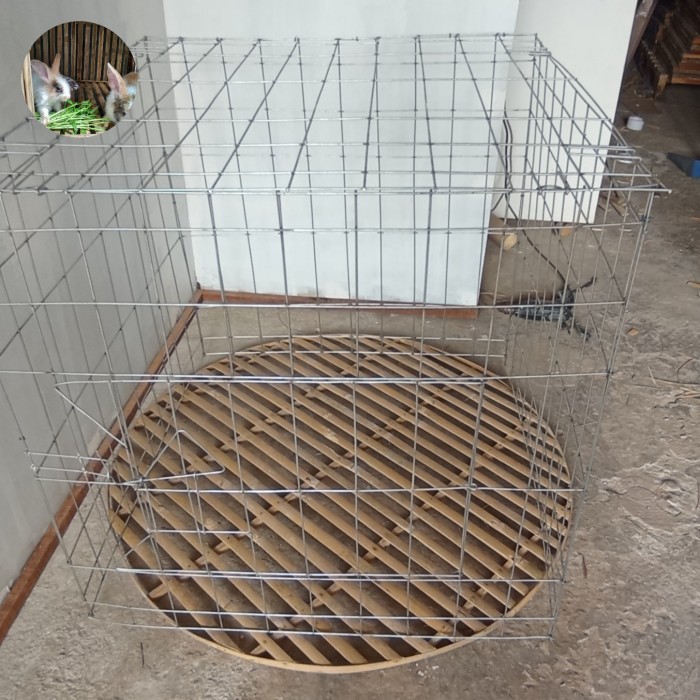 Kurungan ayam lipat galvanis