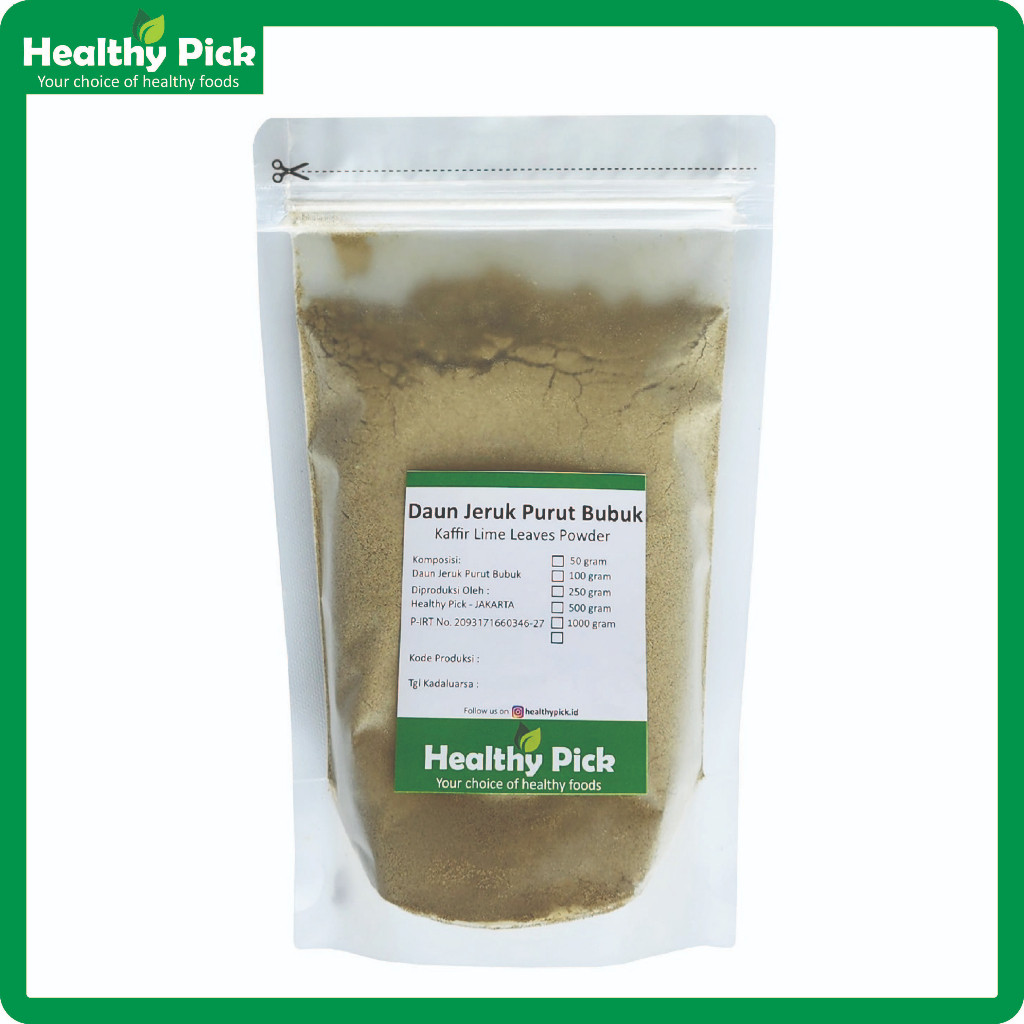 

Kaffir Lime Leaves Powder / Daun Jeruk Purut Bubuk Giling 250gr P1B7