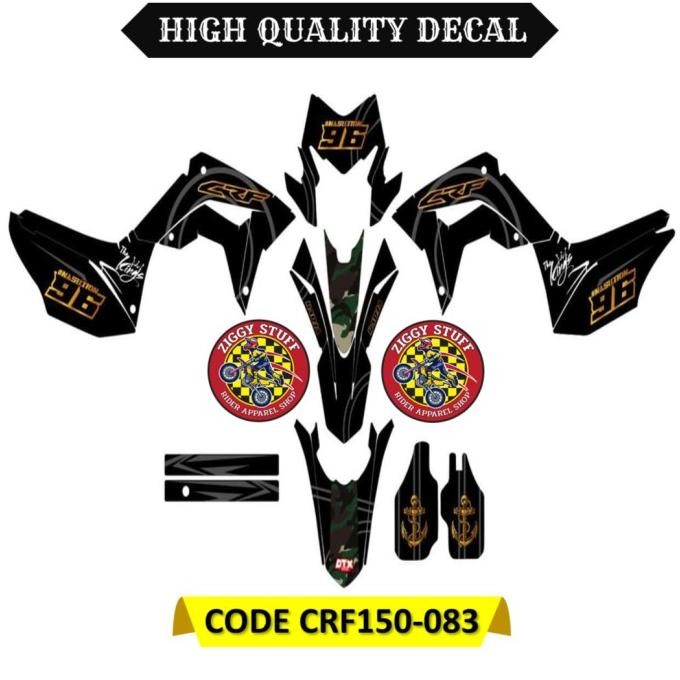 Stiker motor crf motor trail decal crf 150 l sticker motor CRF150-083