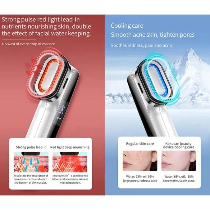 7 in 1 Alat Setrika Wajah Pemijat Perawatan/ RF EMS PNP Beauty Device HT