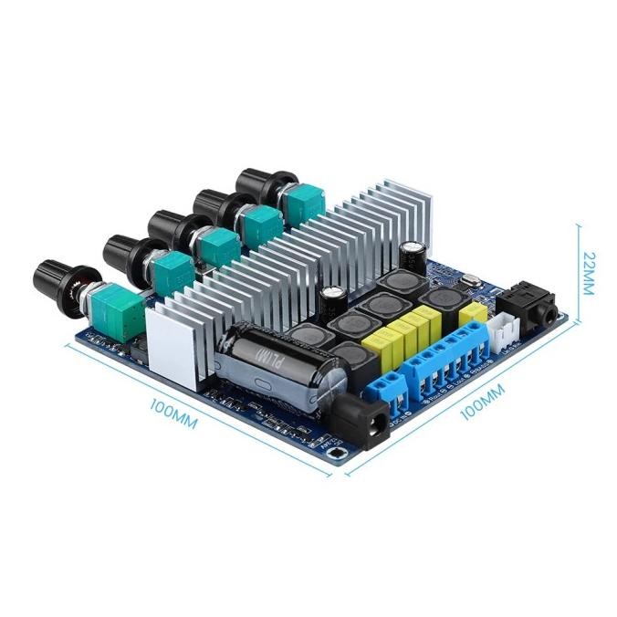 Langsung Order Original Aiyima Tpa3116D2 Amplifier 2.1 Bluetooth 2*50 + 100 Subwoofer