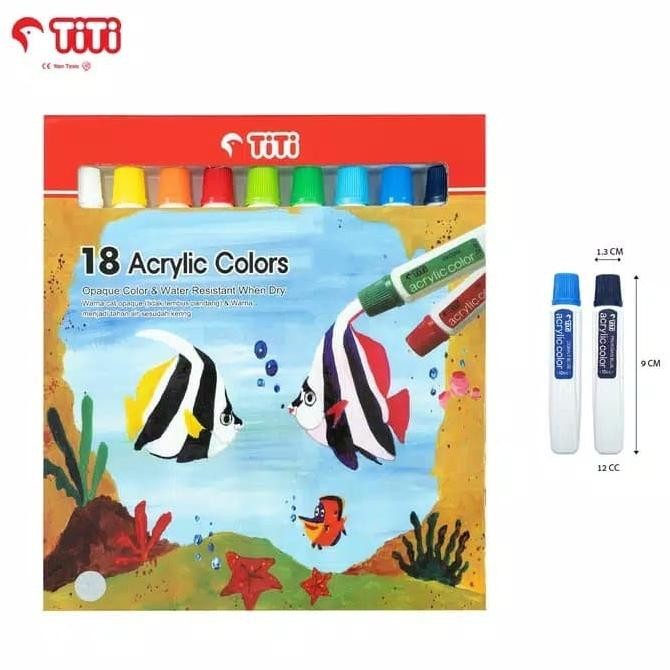 

Cat Acrylic Colors Titi 18 Warna/Akrilik HT