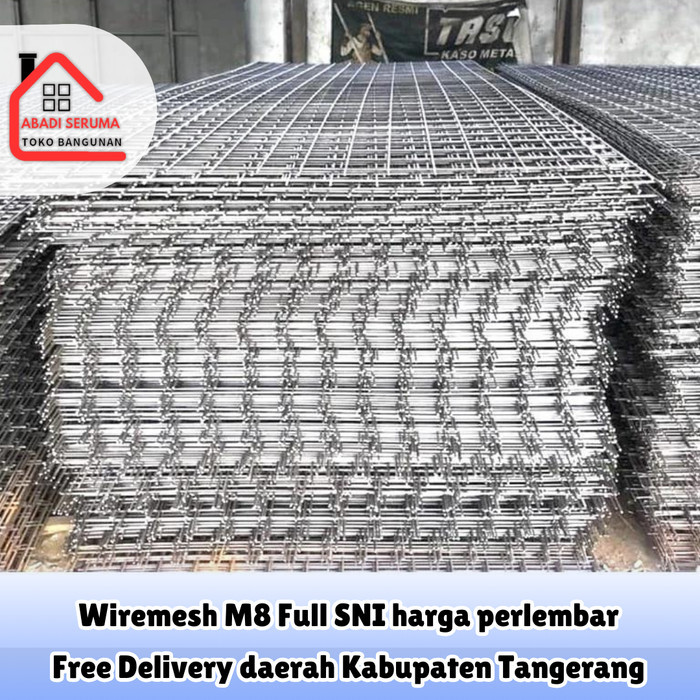 TERBAIK BESI WIREMESH WERMES WIRE MESH M8 BC SNI TIDAK BERKARAT KUALITAS PREMIUM