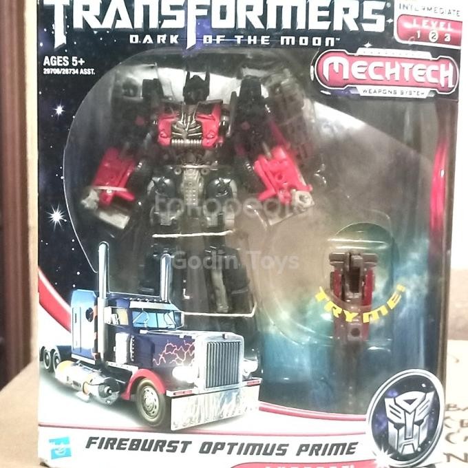 Transformers Fireburst Optimus Prime mechtech Hasbro DOTM
