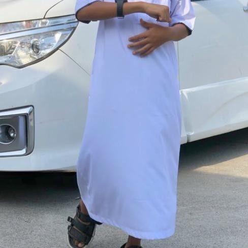 Baju Jubah Gamis Motif Polos Anak Remaja Laki Laki Premium Terbaru Terlaris
