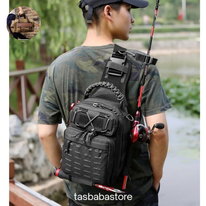Grosir Tas Selempang Army Import Pria Sling Bag Tactical Branded Ori Pria