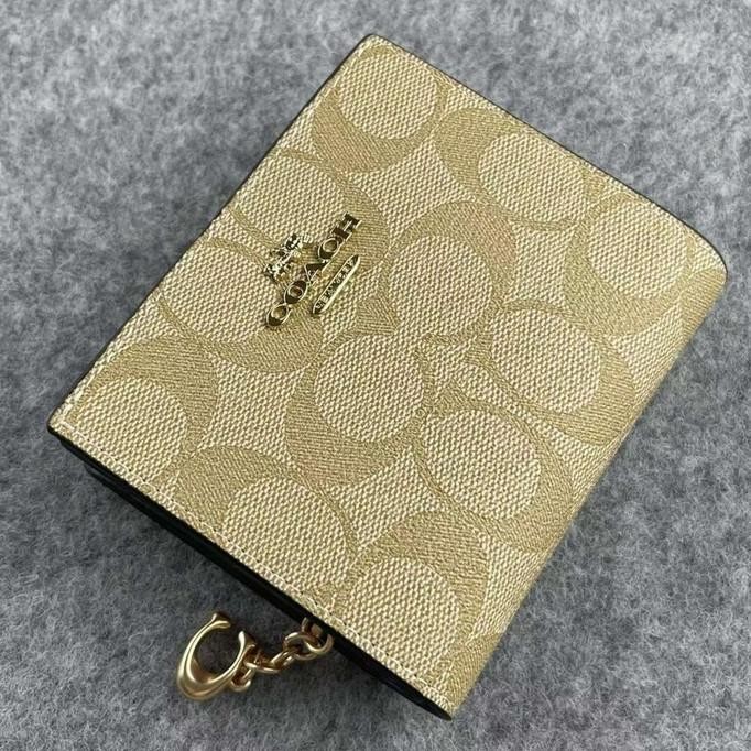Promo Dompet Coach Snap Wallet Wanita Branded Original Authentic