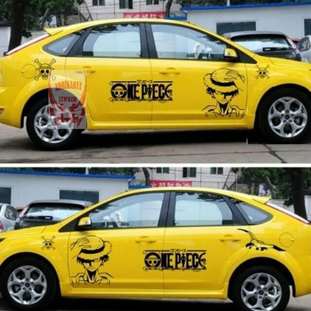 Promo Stiker Mobil One Piece Lufi  Calya Agya Sigra Ayla Ertiga Avanza  Stiker Mobil  Stiker Cutting
