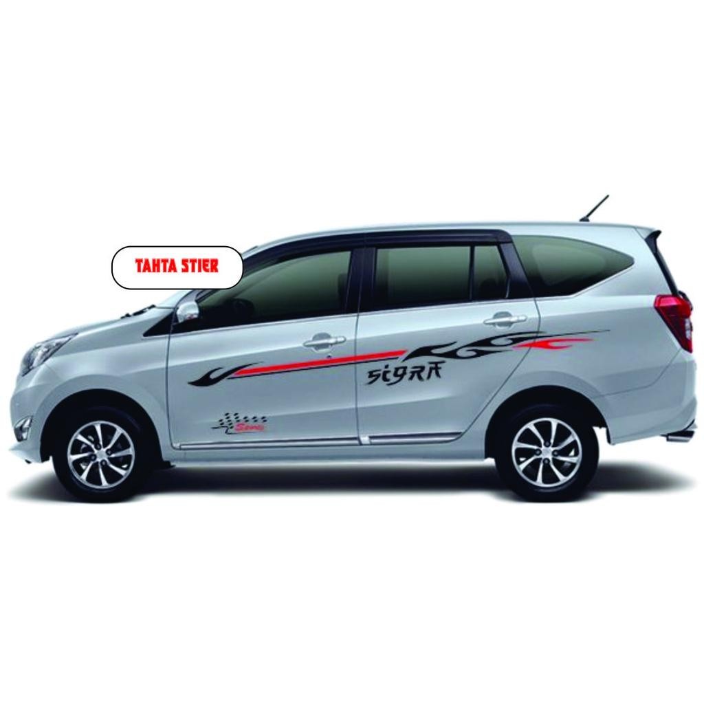 Sticker Stiker Sigra Sticker Mobil Sigra Sport List Minimalist