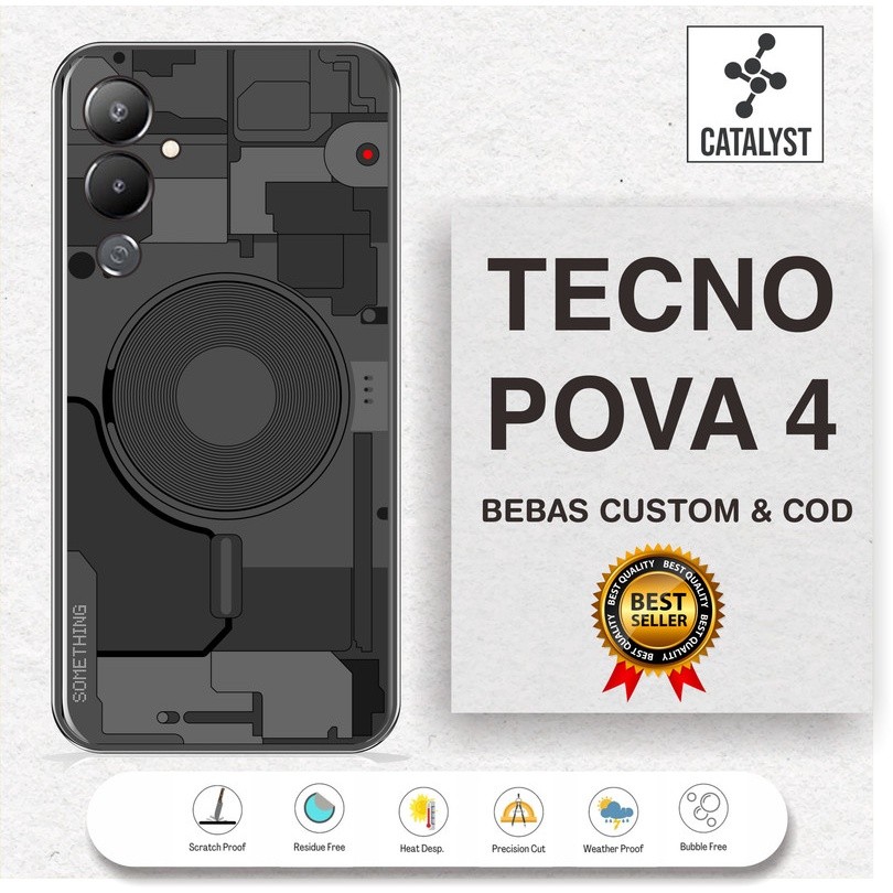 

*PromoTerjangkau* Tecno Pova 4 Garskin Wrap Stiker Premium / X Casing Case COD