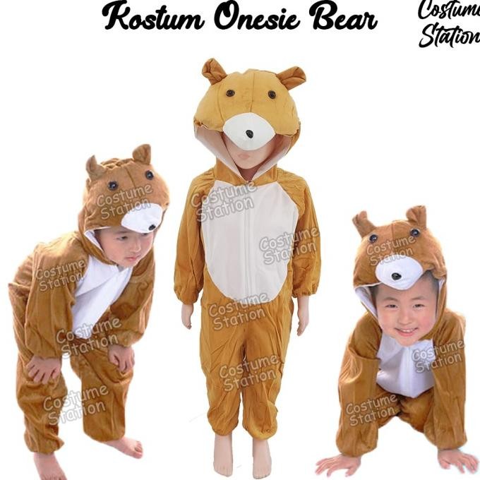 Promo Kostum Onesie Bear / Costume Beruang Hewan Binatang Animal Anak