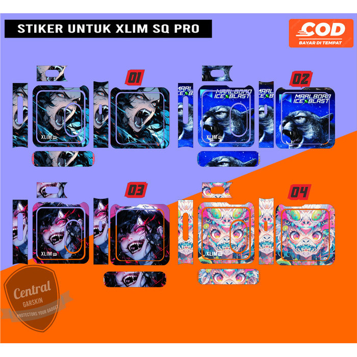 

*PromoTerjangkau* O X V A L I M Sq Pro Face 01 Garskin Wrap Stiker Premium / Casing Case COD