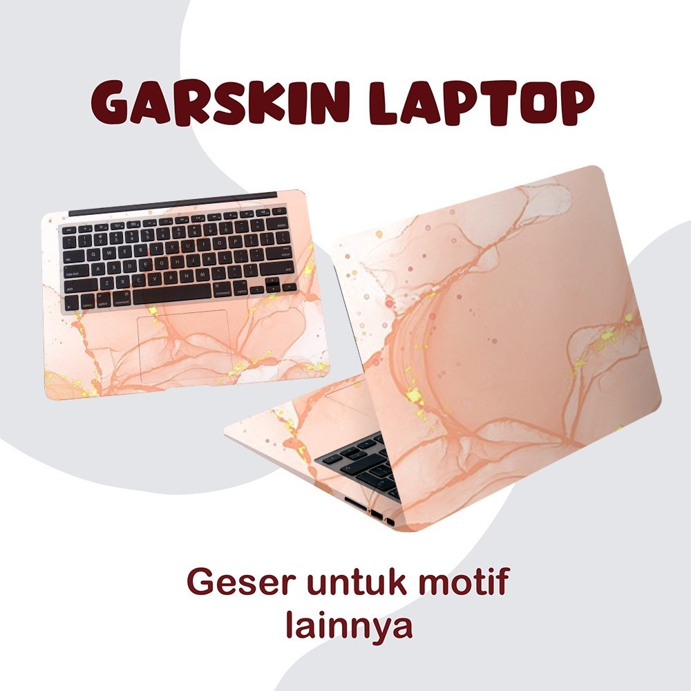 

*PromoTerjangkau* Laptop Marmer Cover Notebook Minimalis Pelindung 33 Garskin Wrap Stiker Premium / X Casing Case COD