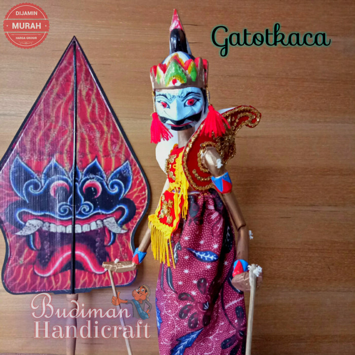Wayang Golek Gatotkaca Ordinary Quality + Sayap.