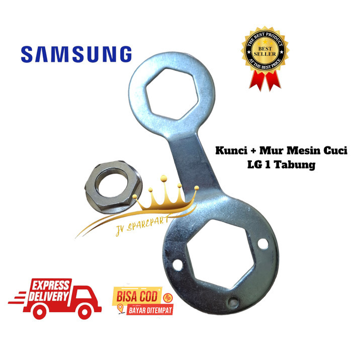SET KUNCI + MUR GEARBOX MESIN CUCI SAMSUNG 1 TABUNG.