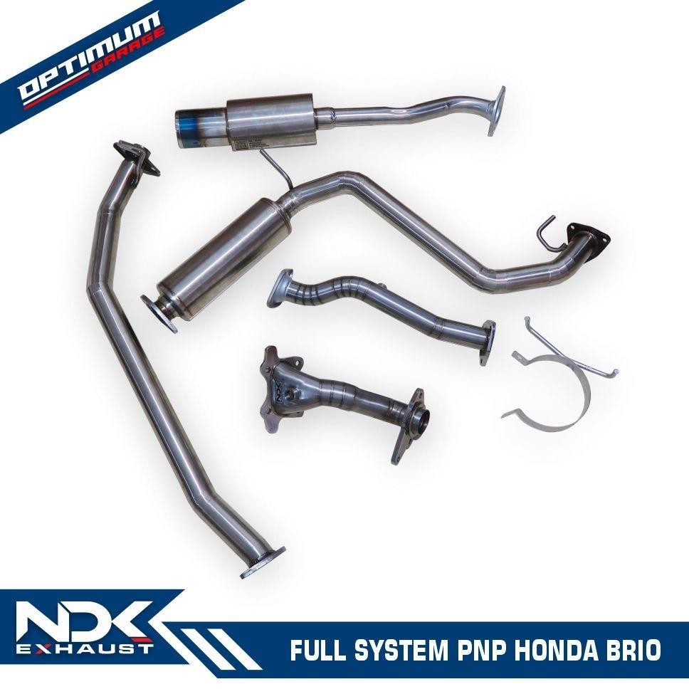 Full Sistem Knalpot Mobil Ndk Exhaust Muffler Dk-03V3 Resonator Drag Downpipe Frontpipe Mobil Brio