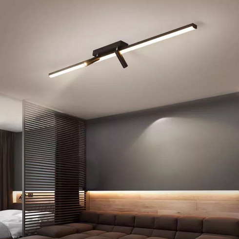 Lampu Hias Strip Panjang Dengan Lampu Sorot Lampu Plafon Led Lampu Plafon Minimalis Lampu Koridor
