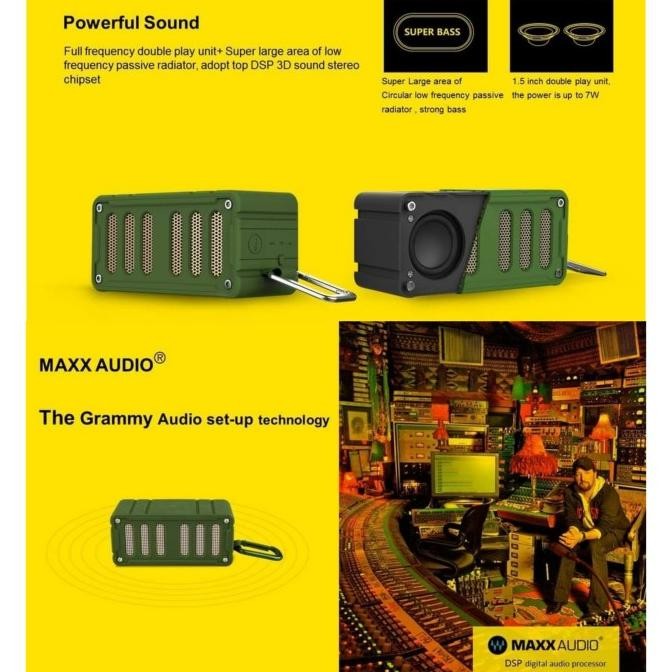 Promo Mifa F6 Wireless Bluetooth Speaker Super Bass Nfc Ipx4 Dsp Hifi Audio
