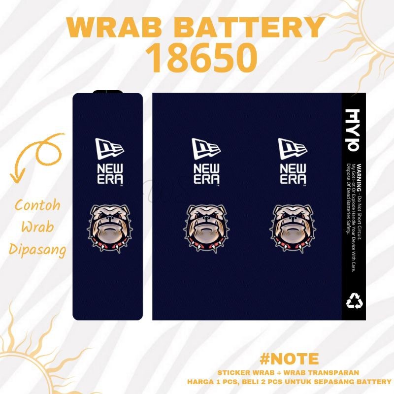 

*PromoTerjangkau* Stiker Wrap Baterai 18650 New Era Untuk Melindungi Batre Garskin Premium / X Casing Case COD