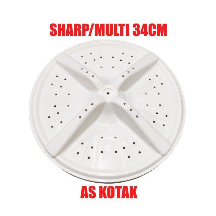 PULSATOR UMUM SHARP 34 CM AS KOTAK MESIN CUCI PUTARAN PENCUCI