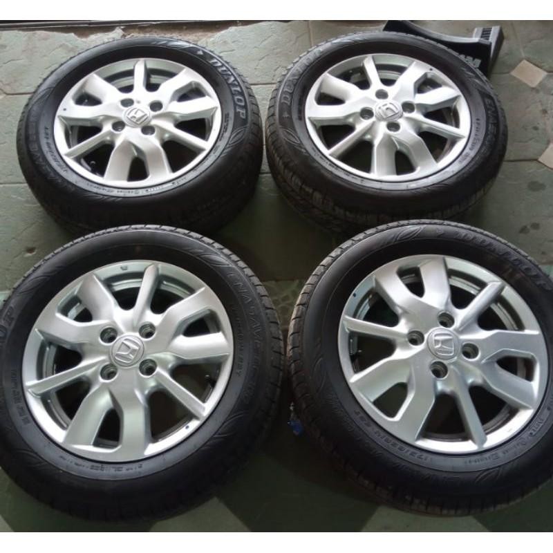 Velg Mobil Second Standar Brio R14 + Ban Pcd 4X100 Untuk Ayla, Brio, Datsun