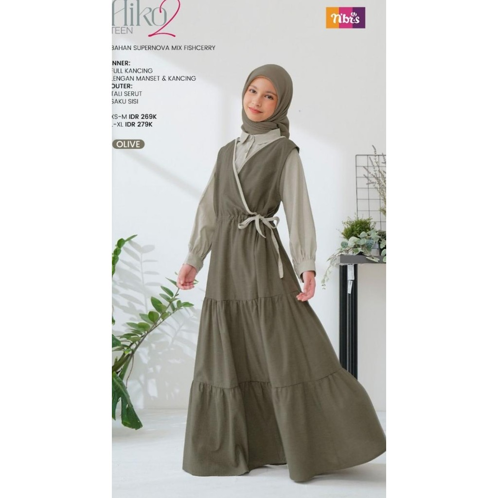 Baju Gamis Anak Nibras Aiko Teen 2