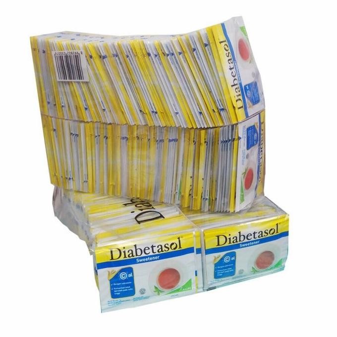

Sweetener Diabetasol Sachet 200 Gula original (nol kalori) 1 pack