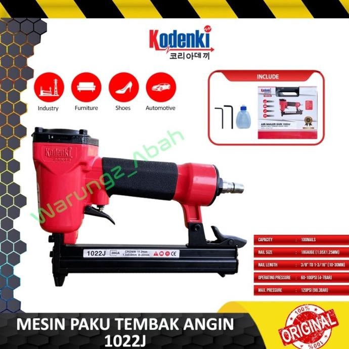 

ALAT MESIN STAPLER STAPLES SETEPLES STEPLES PAKU TEMBAK ANGIN AIR STAPLER NAILER NAIL GUN KODENKI 1022J UNTUK KAIN KULIT JOK SOFA KAYU FURNITUR FURNITURE MEBEL MEUBEL ROTAN PAPAN KAYU KARPET ISI ULANG REFIL 1006J 1008J 1010J 1013J 1016J MURAH KUAT