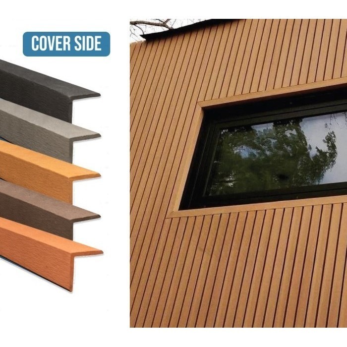 Side Cover WPC Decking Outdoor | L Norsing WPC | Lis Siku L Penutup Samping Decking