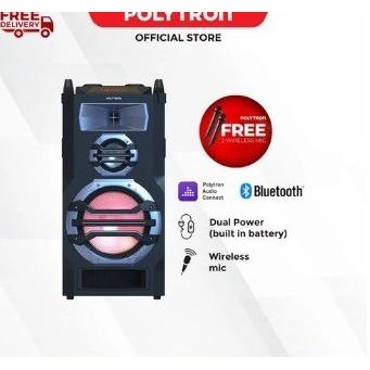 Promo Portable Speaker Polytron Pts 12Kf15 / Pts12Kf15 Mic - Bluetooth