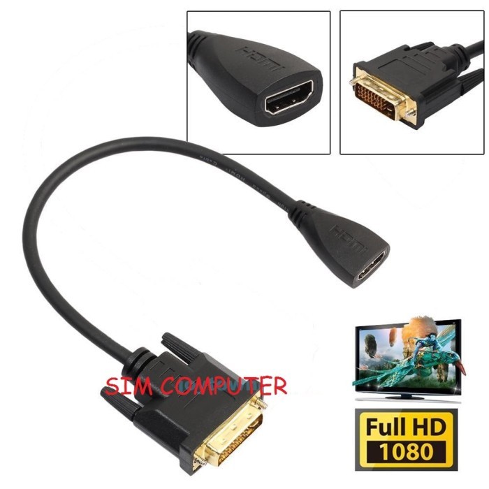 DVI TO HDMI DVI2HDMI DVI-D 24-1 Male to HDMI Female Adapter Converter