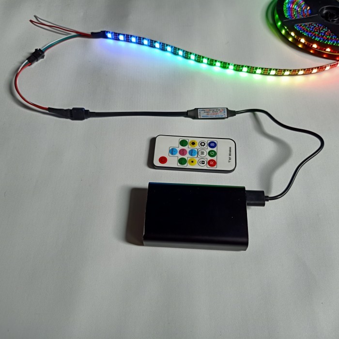 ARGB Addressable Digital RGB Controller 3 Pin 5V Colokan USB Powerbank