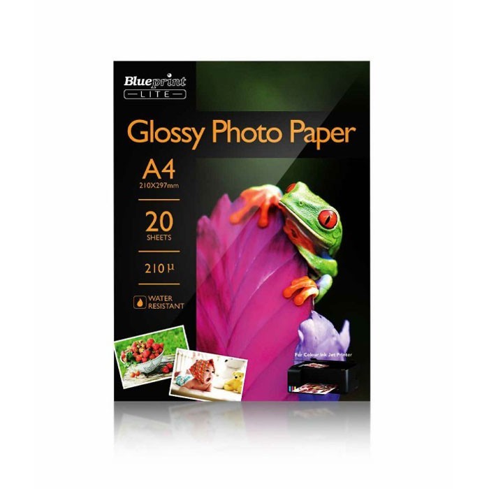 

Blueprint Lite Glossy Photo Paper A4 210 gsm Kertas Foto 10R 210gsm