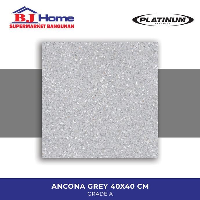Platinum Ancona Grey 40X40 KW1 - Keramik Lantai E82JA