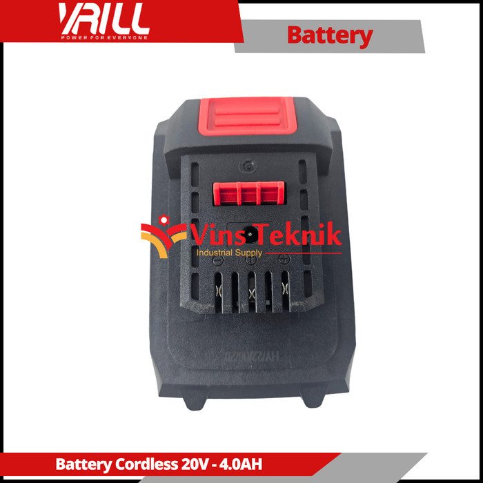 Vrill Battery Baterai Cordless 20V 4.0Ah