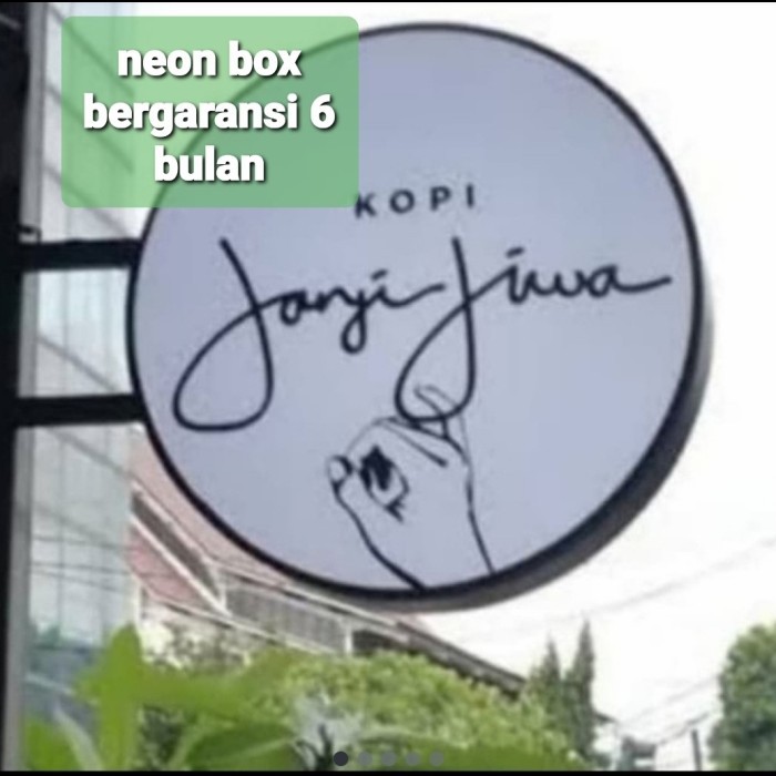neon box bulat 60cm +breked