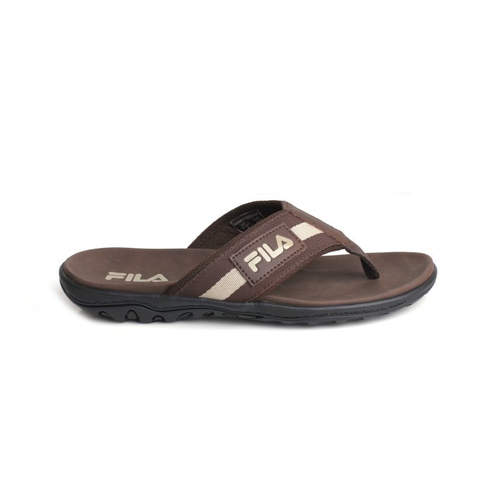 FILA Sandal Pria Thunder - Dark Brown/Black