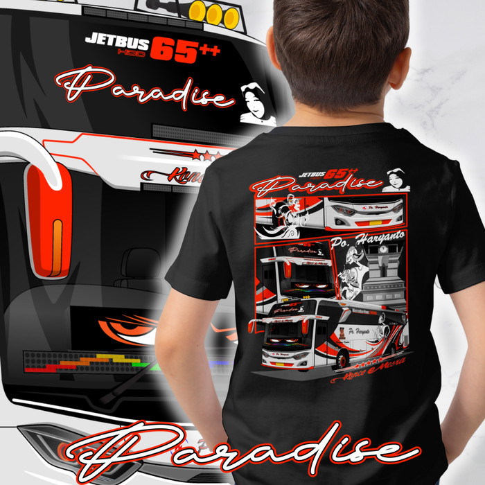 CHL KAOS BUS ANAK PARADISE / KAOS BUS TELOLET / BAJU BUS BASURI / BAJU BUS PARADISE / KAOS JETBUS 3