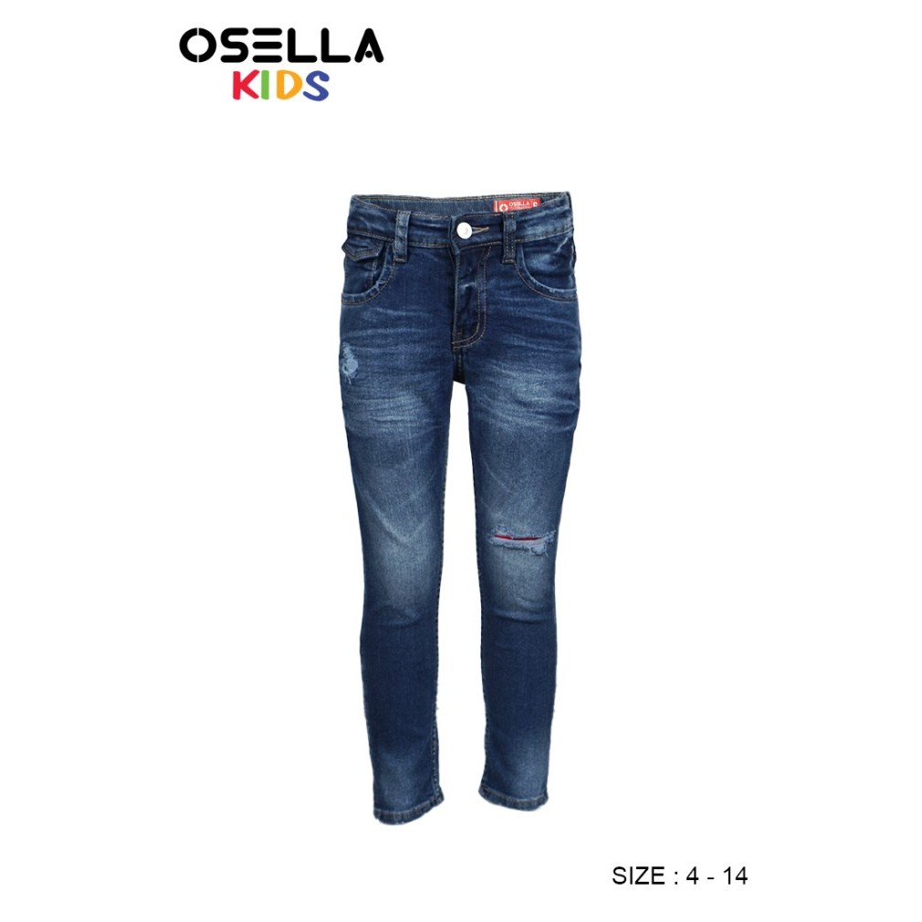 CHL [NEW] OSELLA KIDS NAUTICAL SLIMFIT JEANS IN MEDIUM BLUE SGA