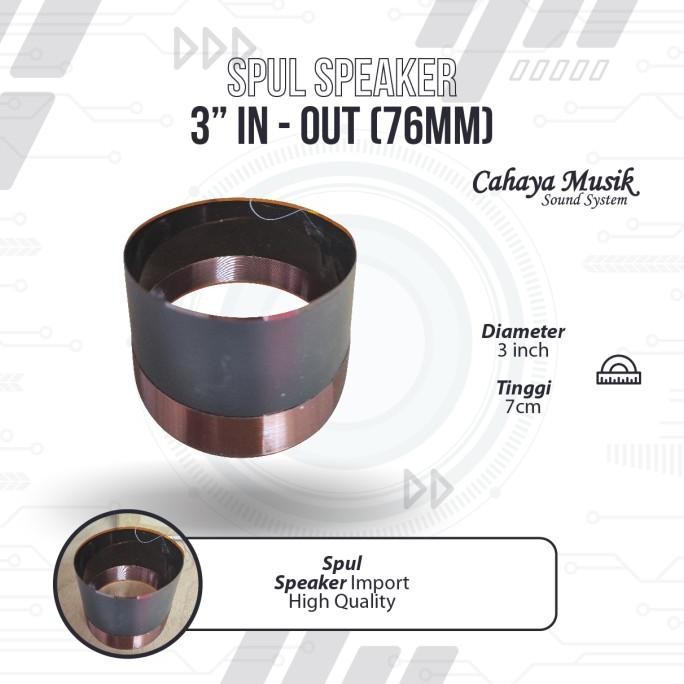 spool / voicecoil speaker ukuran 3 inch ( 76 mm) inside outside RCF Terlaris