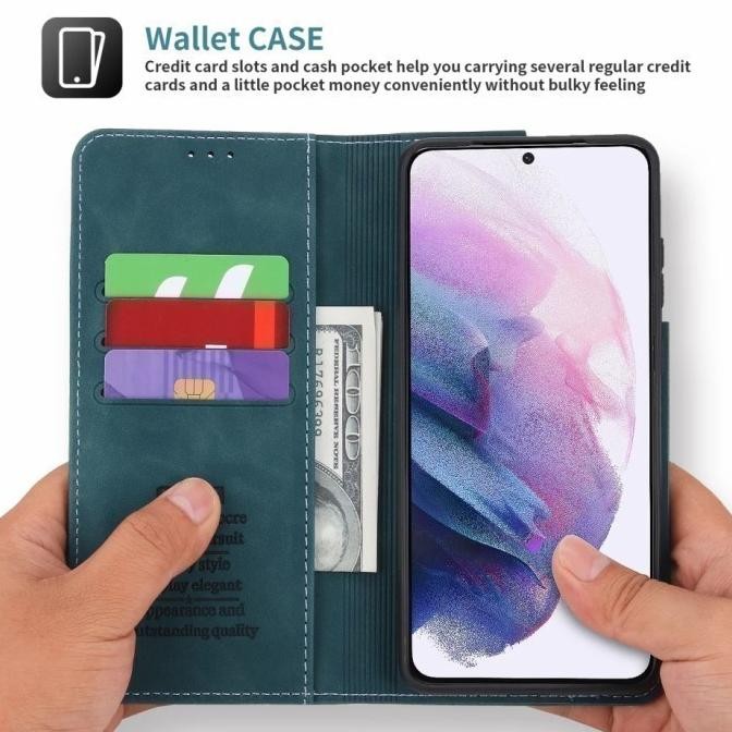 XIAOMI MI 11T / 11 ULTRA LEATHER CASE MAGNET FLIP COVER WALLET POLA Terlaris