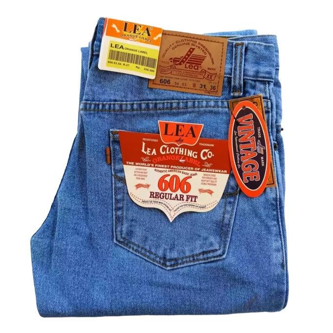 Celana Jeans Lea 606 Pria Original basic Standar-Reguler Terlaris